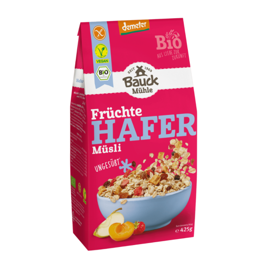 Hafermüsli mit Früchten Bauck glutenfrei